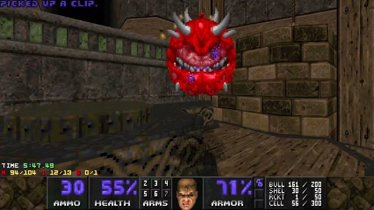 Doom 2 - Hypnagogia (Map 1: Hypersleep) UV-Max Blind (Map Author: fefor)
