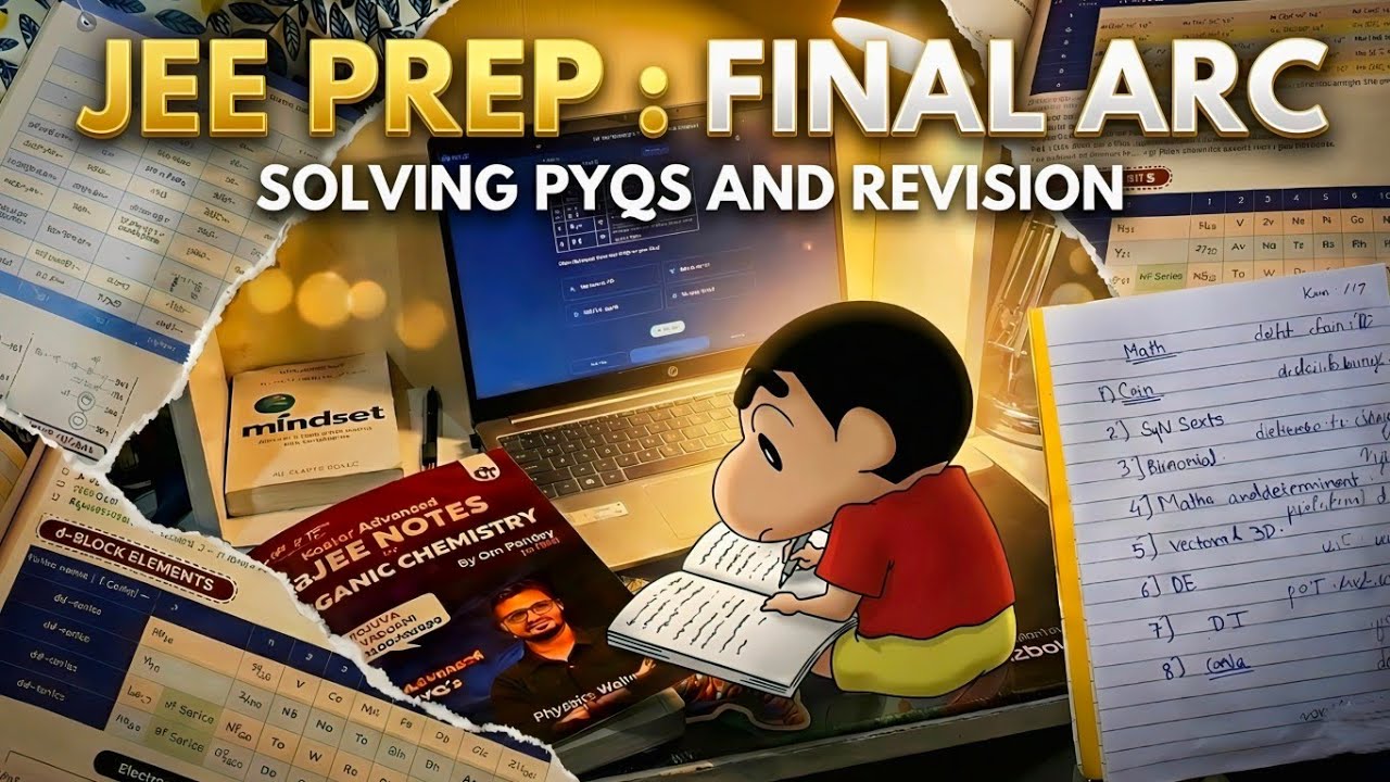 JEE FINAL COUNTDOWN VLOG | 14 Days Left: My Last Two Weeks Study Plan #jeemains2026 #pw #manzil
