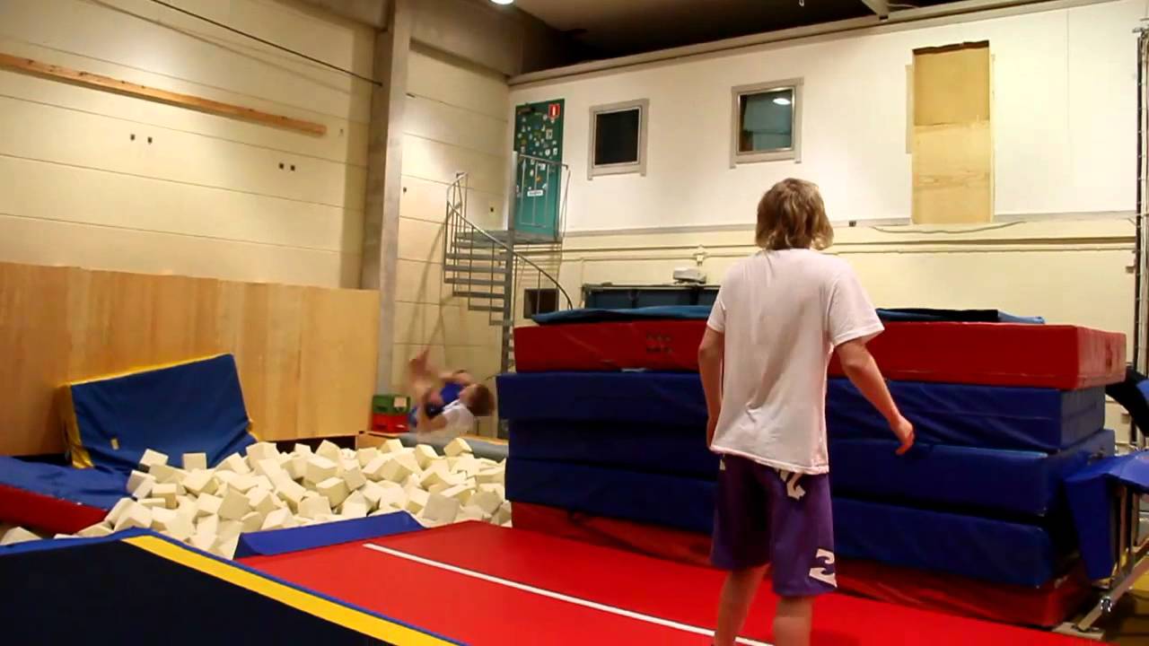 Trampolining in a gym 2