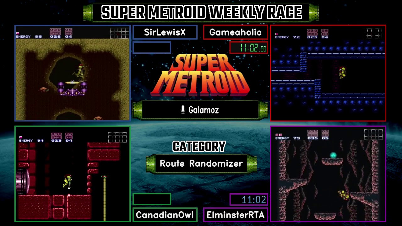 Route Rando 062218 #2. Super Metroid Weekly Race