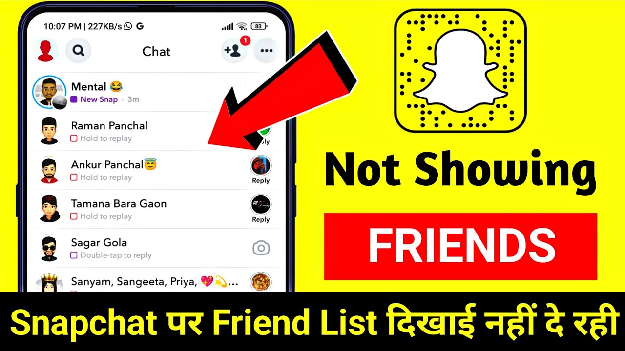 how to fix snapchat not showing friends | Snapchat friends not showing problem solve 2024