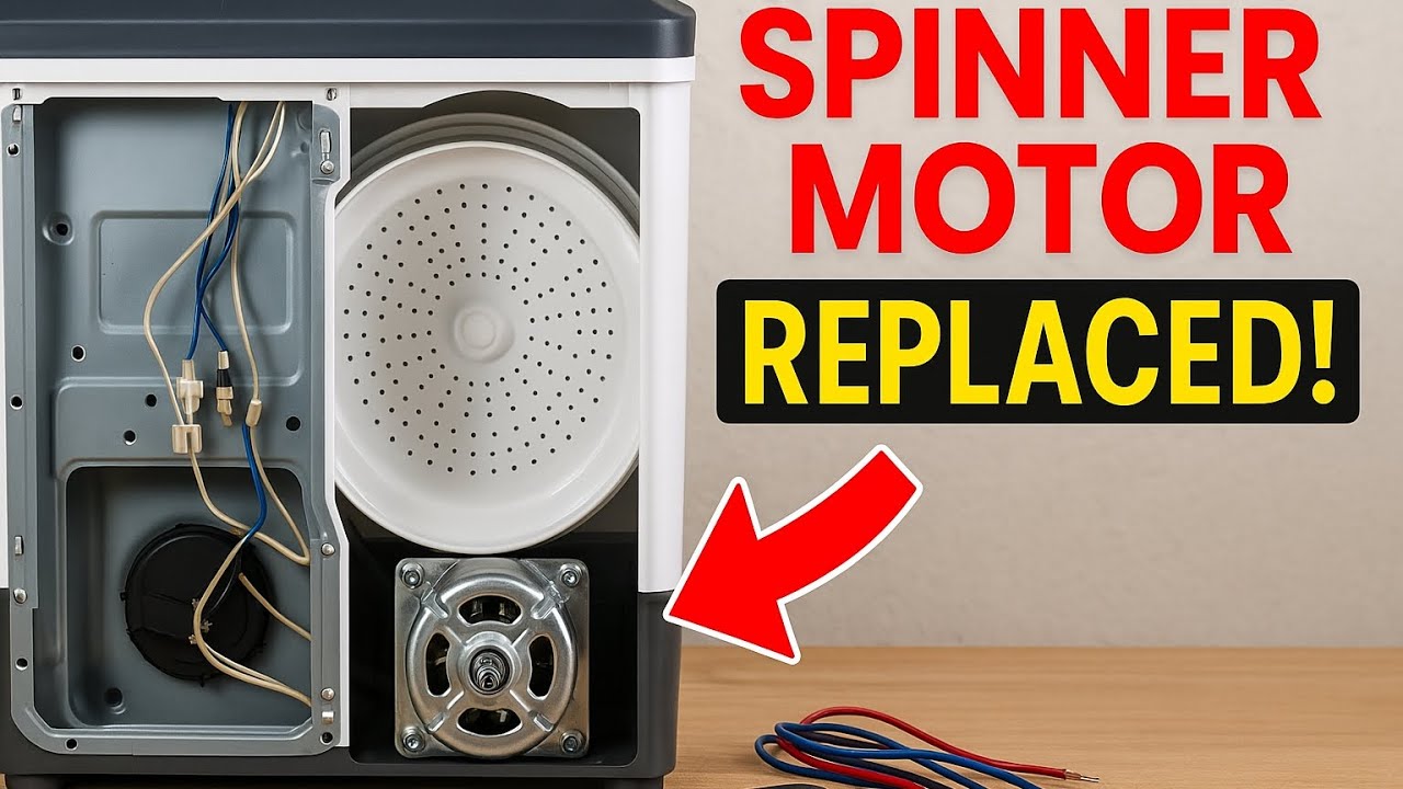 "Washing Machine Spinner Motor Kaise Replace Kare | Full Process"