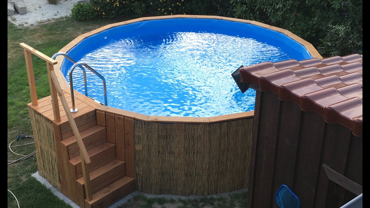 DIY Rundpool aus 18 Europaletten - Palettenpool mit 460cm Durchmesser