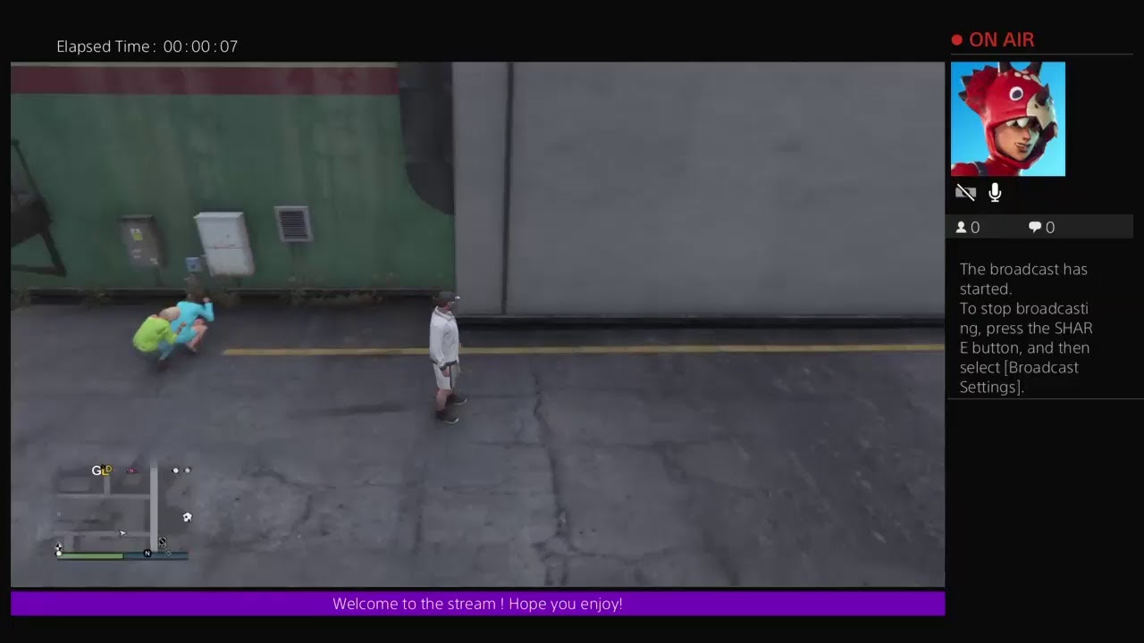 How to enable and disable passive mode in GTA 5 on ps4