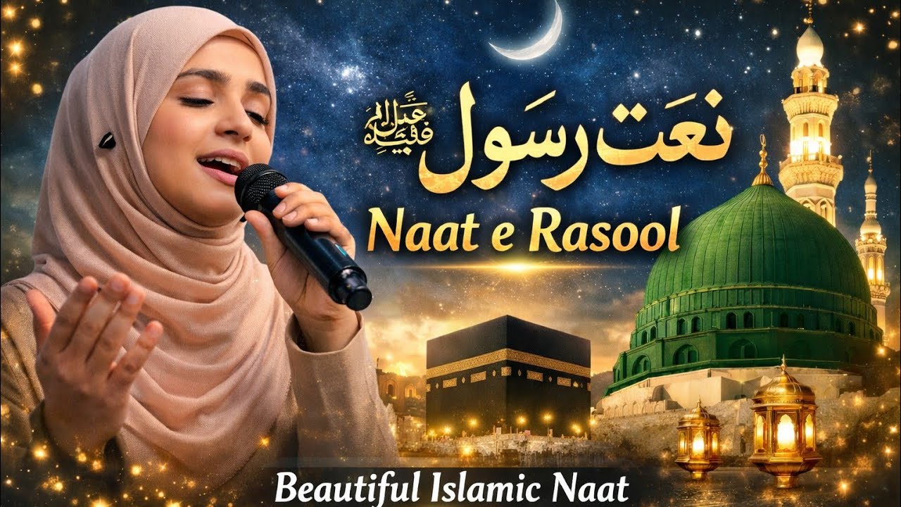 Naat e Rasool ﷺ | Heart Touching Naat | Roman Urdu Islamic Naat | Beautiful Naat 2026 | Gojol Lyrics