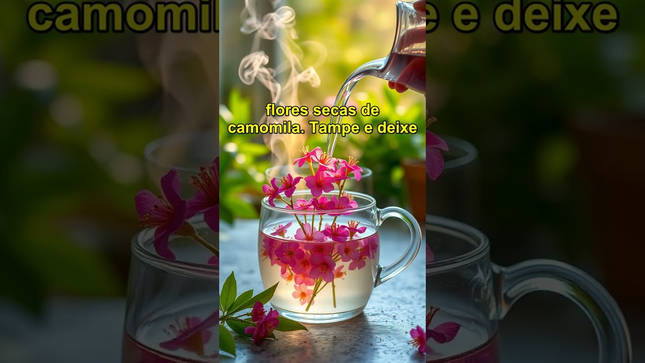 DESCUBRA O SEGREDO DO CHÁ DE CAMOMILA... 