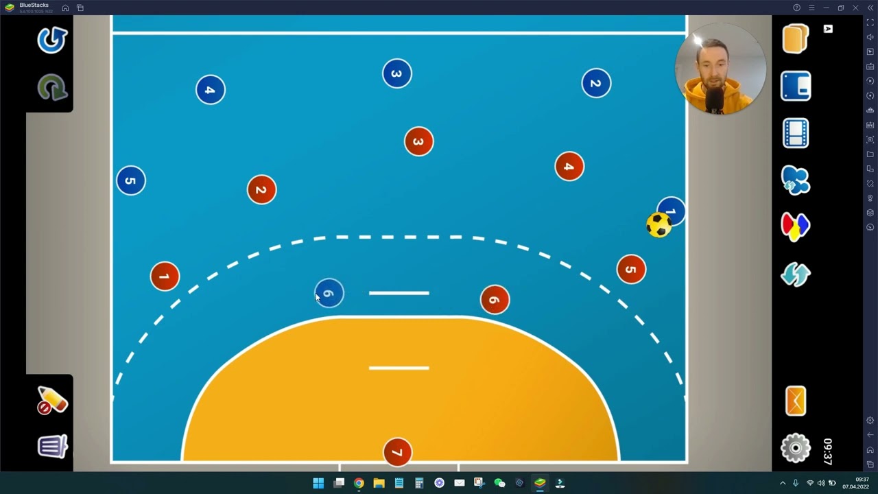 Handball Abwehr - Erklärung der 1:5-Deckung
