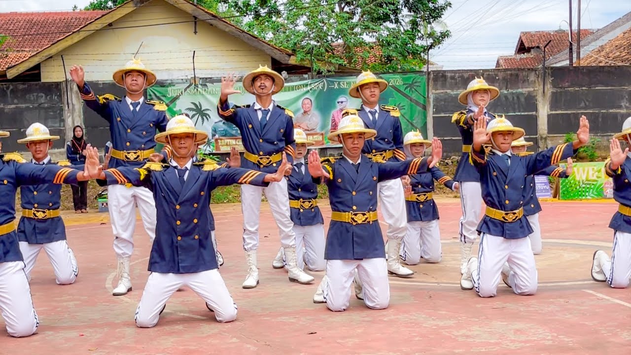 MERINDING! PASKIBRA MAN 1 LAMPUNG UTARA AT LKBB SMALAN PASKIBRA COMPETITION