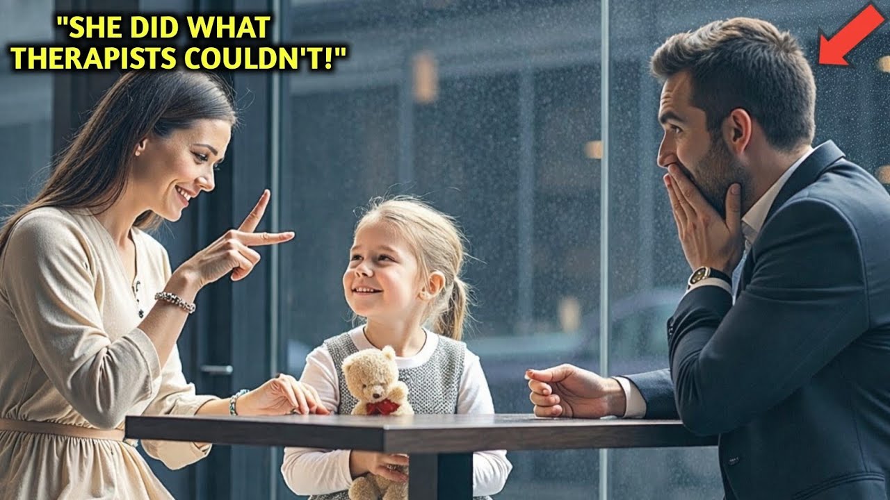 A Millionaire Took His Mute Daughter to a Café—He Froze When a Young Woman Used Sign Language