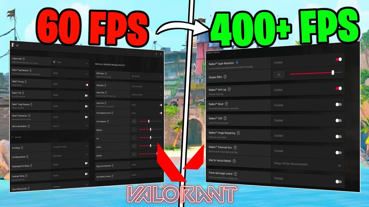 BEST AMD Radeon Settings For Valorant - (MAX FPS & VISUALS) 2024 FPS Guide!
