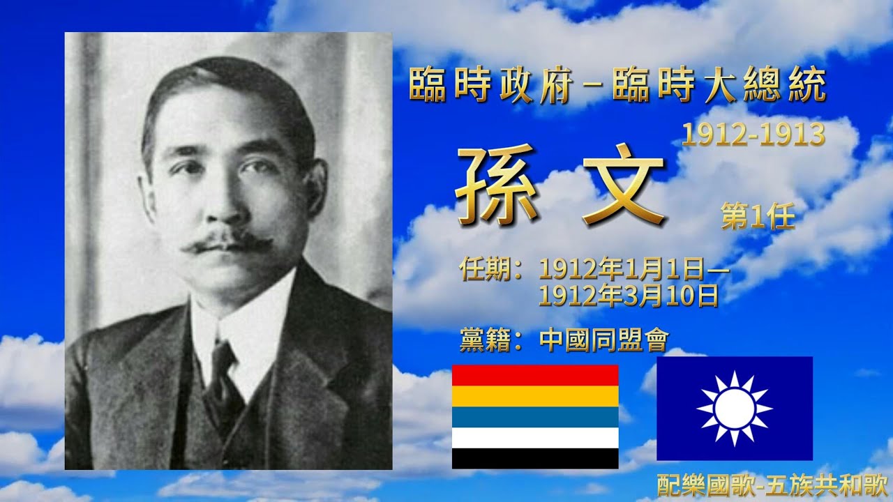 中華民國歷任總統元首列表 (1912~2024) 