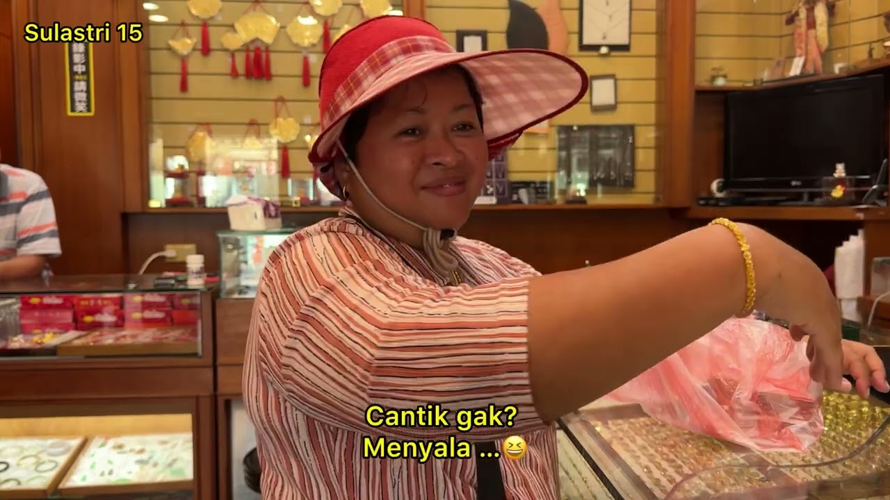 Gelang Emas Baru ‼️ Sulastri 15 jajan Emas 24k Taiwan , Terharu Tkw Taiwan. 