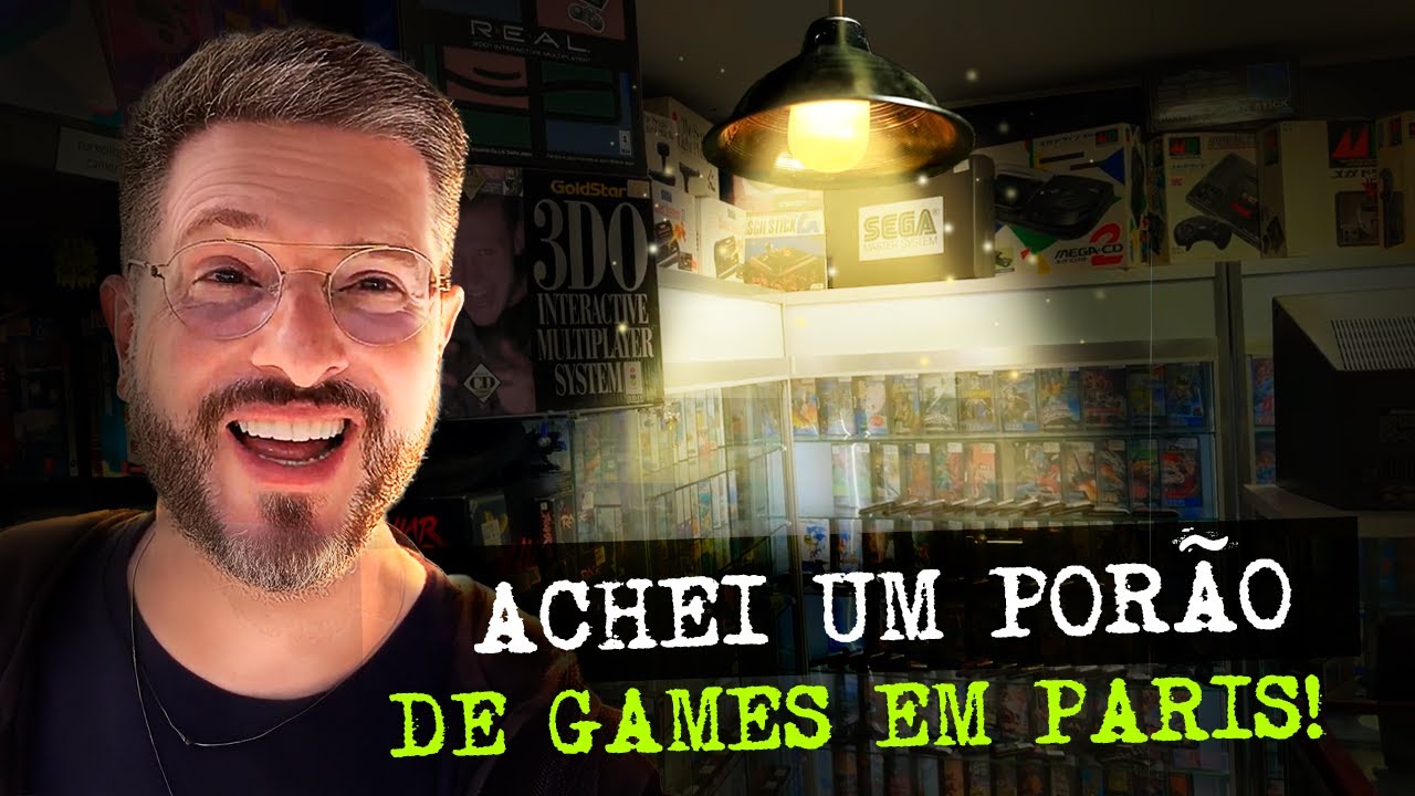 Achei um POR&Atilde;O cheio de RETRO GAMES em PARIS.