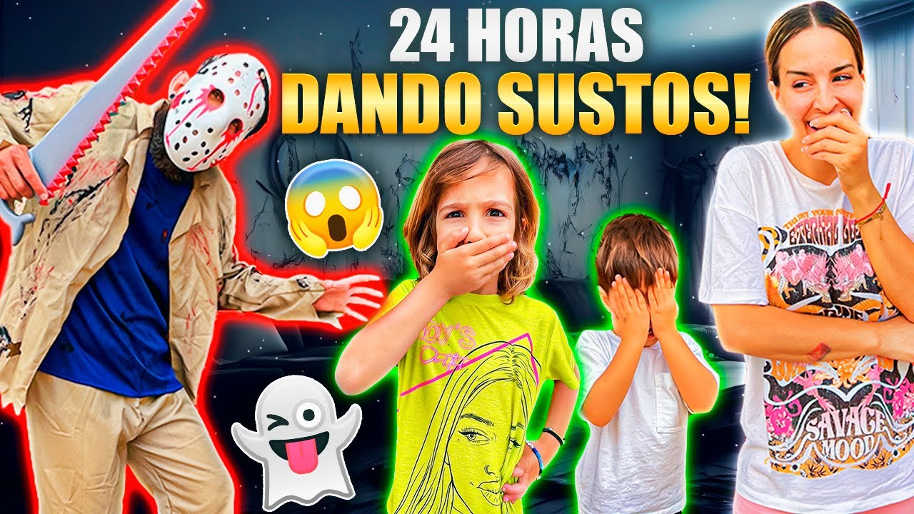 24 HORAS DANDO SUSTOS | Familia Amiguindy