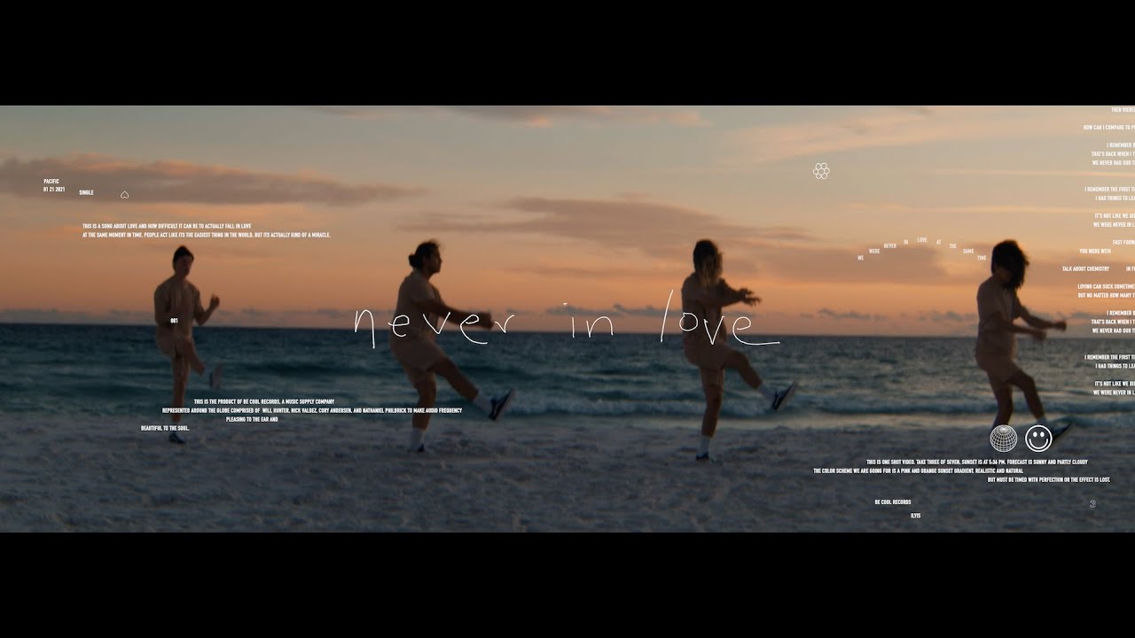 Pacific - never in love (Official Video)