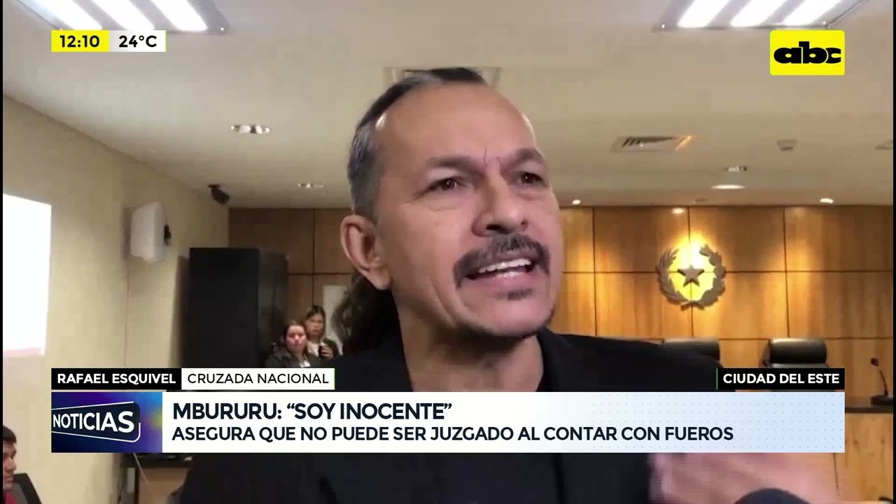 Mbururu asegura que no puede ser juzgado al contar con fueros