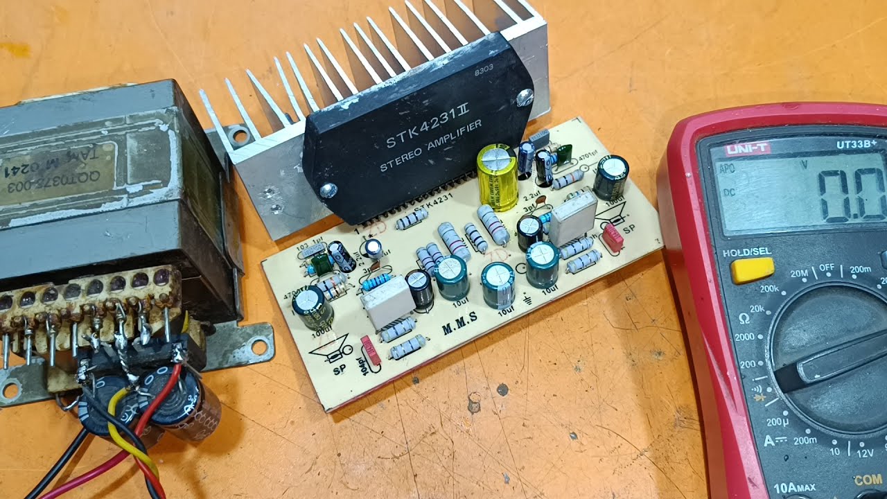 Audio amplifier circuit diagram using STK4231