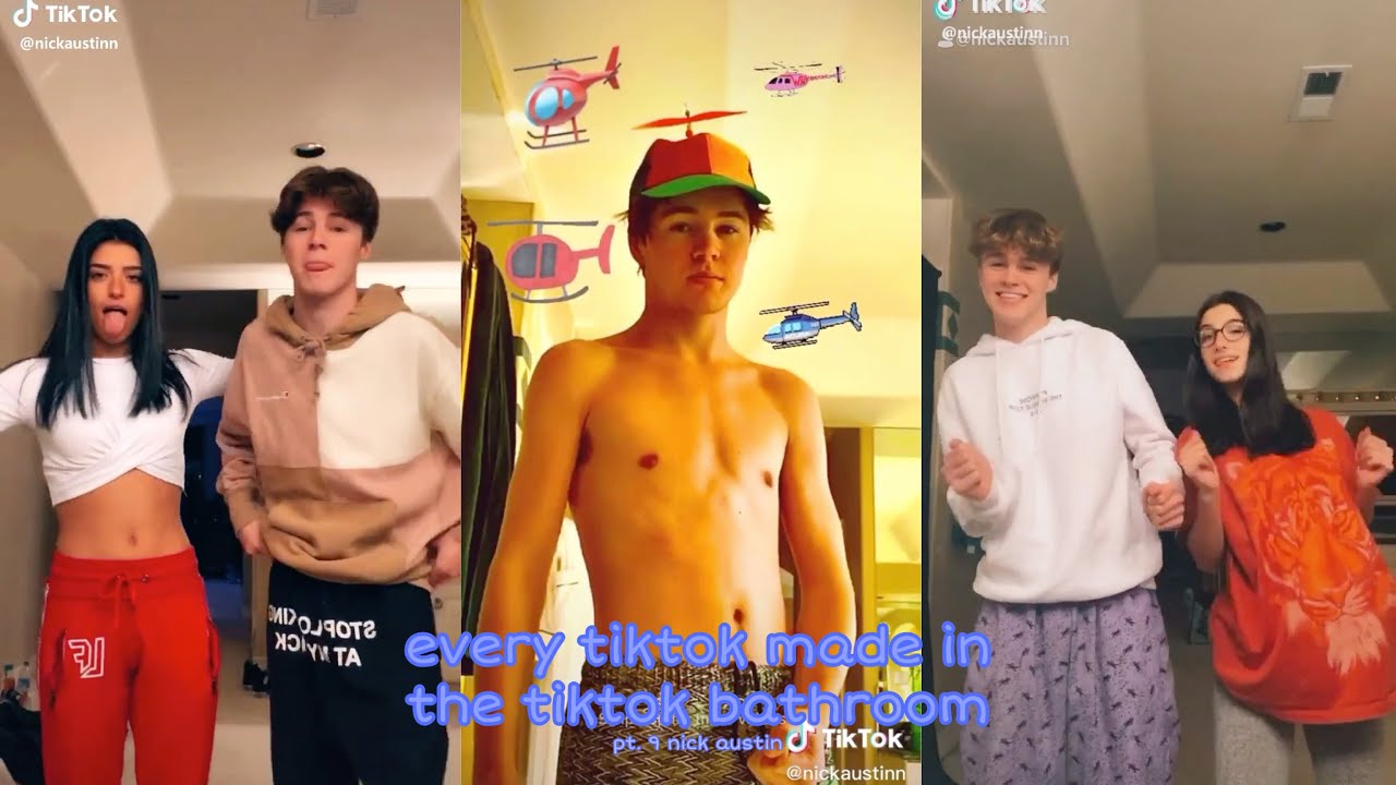 every tiktok made in the tiktok bathroom pt. 9: nick austin