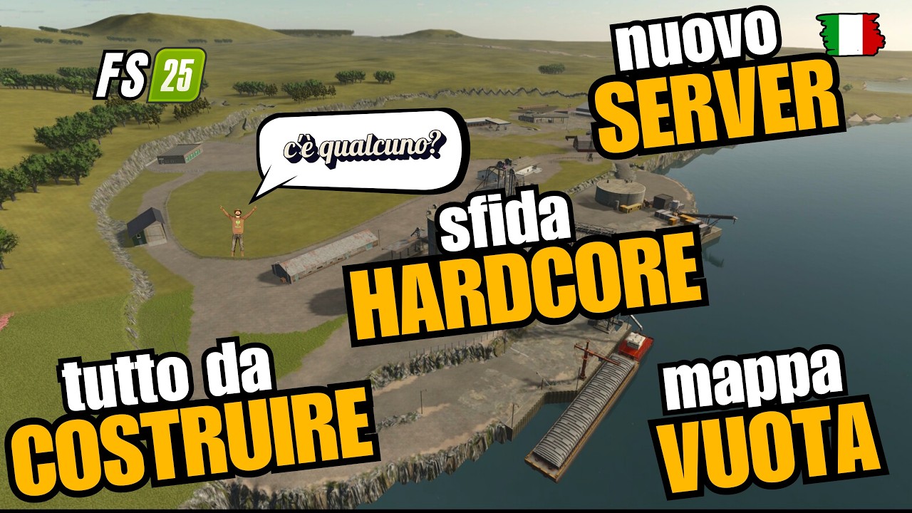 NUOVA SFIDA ONLINE TUTTO DA COSTRUIRE - Nuovo SERVER HARDCORE di Farming Simulator 25 #fs25 #fs25ita