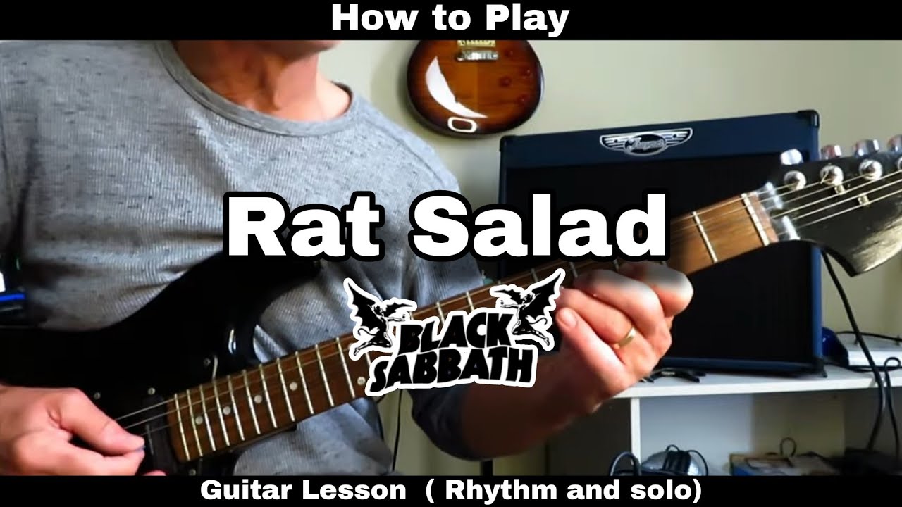 How to Play RAT SALAD - Black Sabbath. Guitar Lesson (rhythm and solo)
