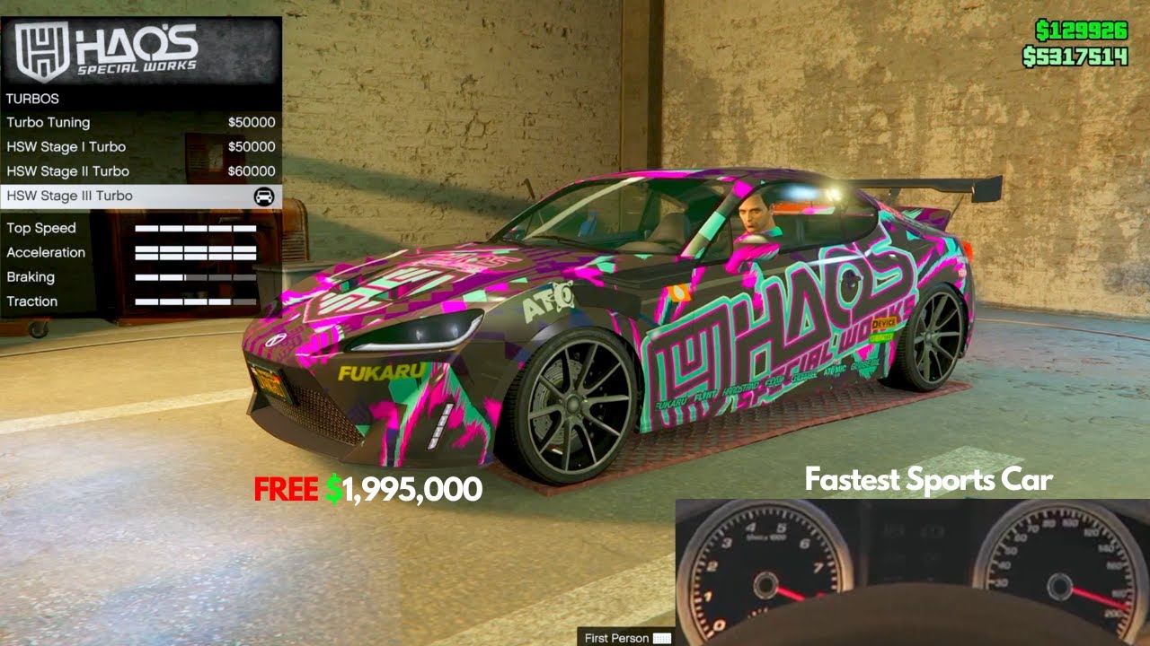 Fastest Sports Car Karin S95 Free Money GTA Online HAOS Cars