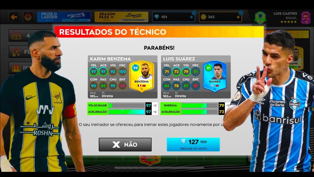 UPANDO JOGADORES NO DLS 25, BENZEMA FICOU TOP !!!
