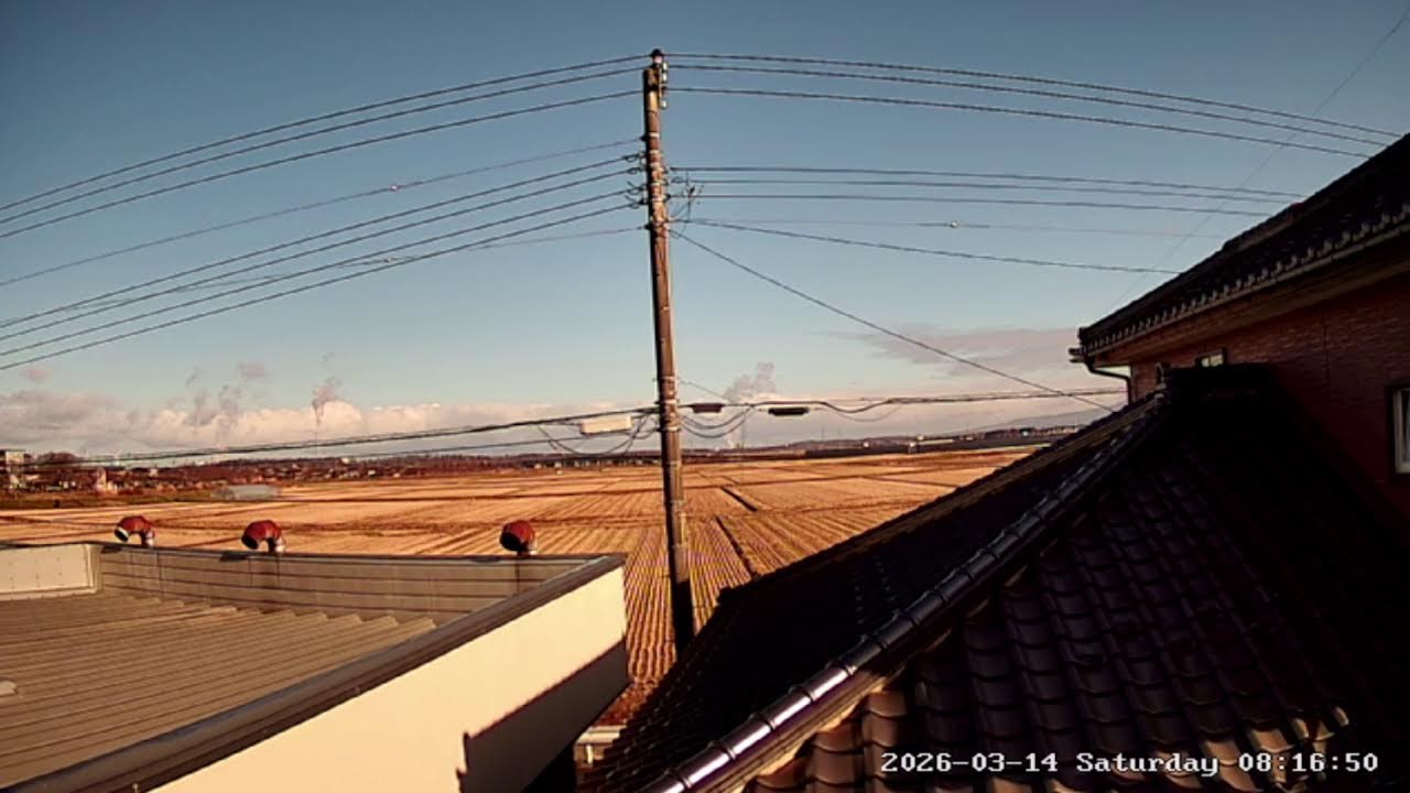 山形県酒田市下安町ライブカメラ Yamagata Sakata Live camera.World cam.