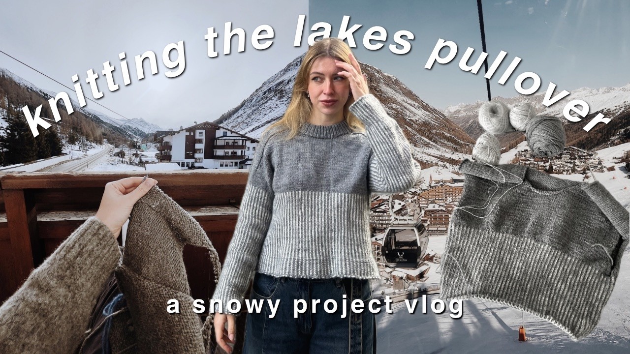 knitting the perfect winter sweater in the alps ❄️