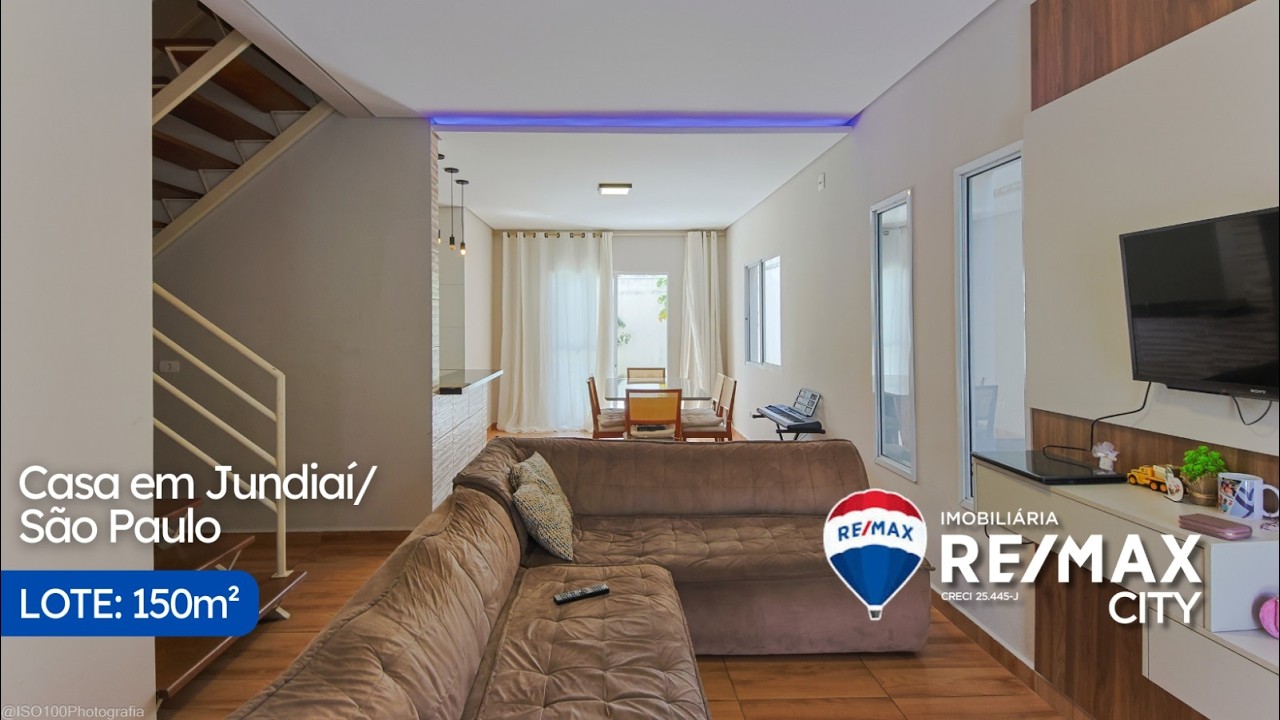 🏠CASA À VENDA | Casa com 124m² em Jundiaí, São Paulo | REMAX CITY