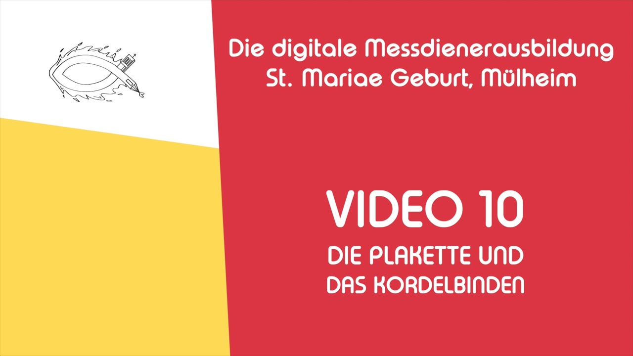 Die MESSDIENERPLAKETTE & mehr | Messdienerausbildung Video 10