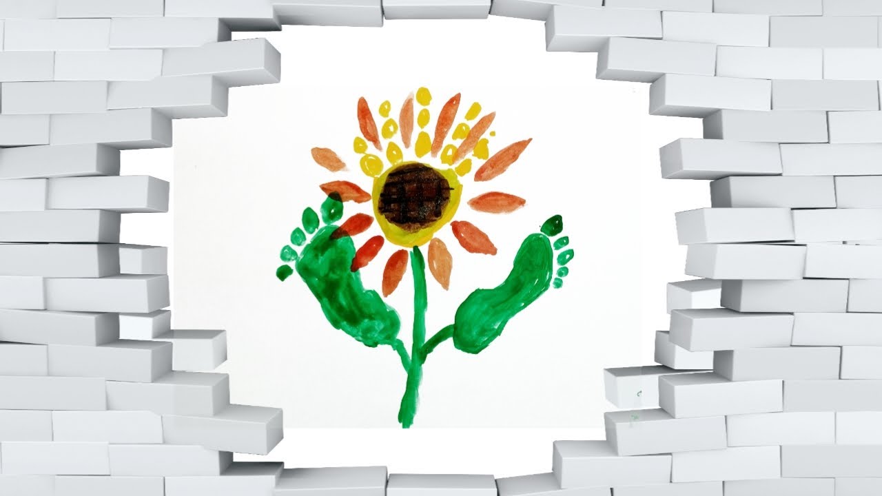Simichka flower in the image of the footprint/Цветок симичка в образе следа.