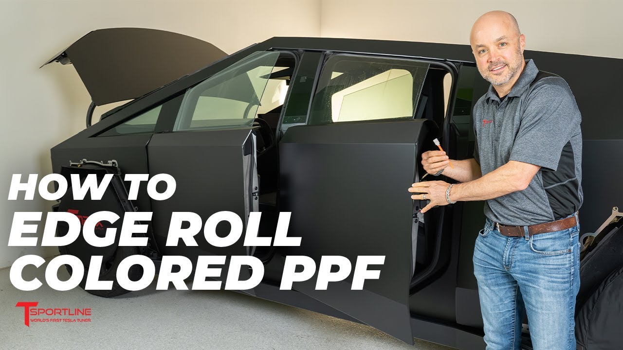 How to Successfully Edge Roll PPF on Tesla Cybertruck DIY Kits from T Sportline - Instructional