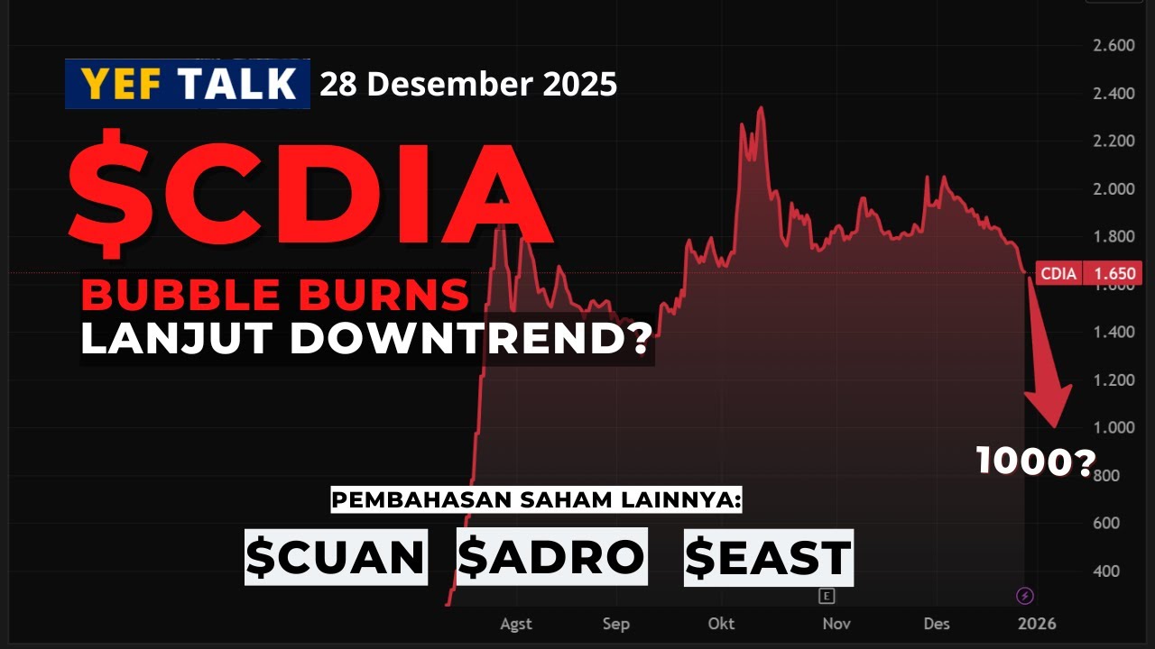 Analisa & Prediksi  saham $CDIA YEFTalk edisi 28 Desember 2025