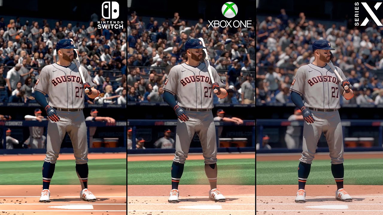MLB the Show 22 Nintendo Switch vs. Xbox One vs. Series X/PS5 Comparison | Loading Graphics and FPS