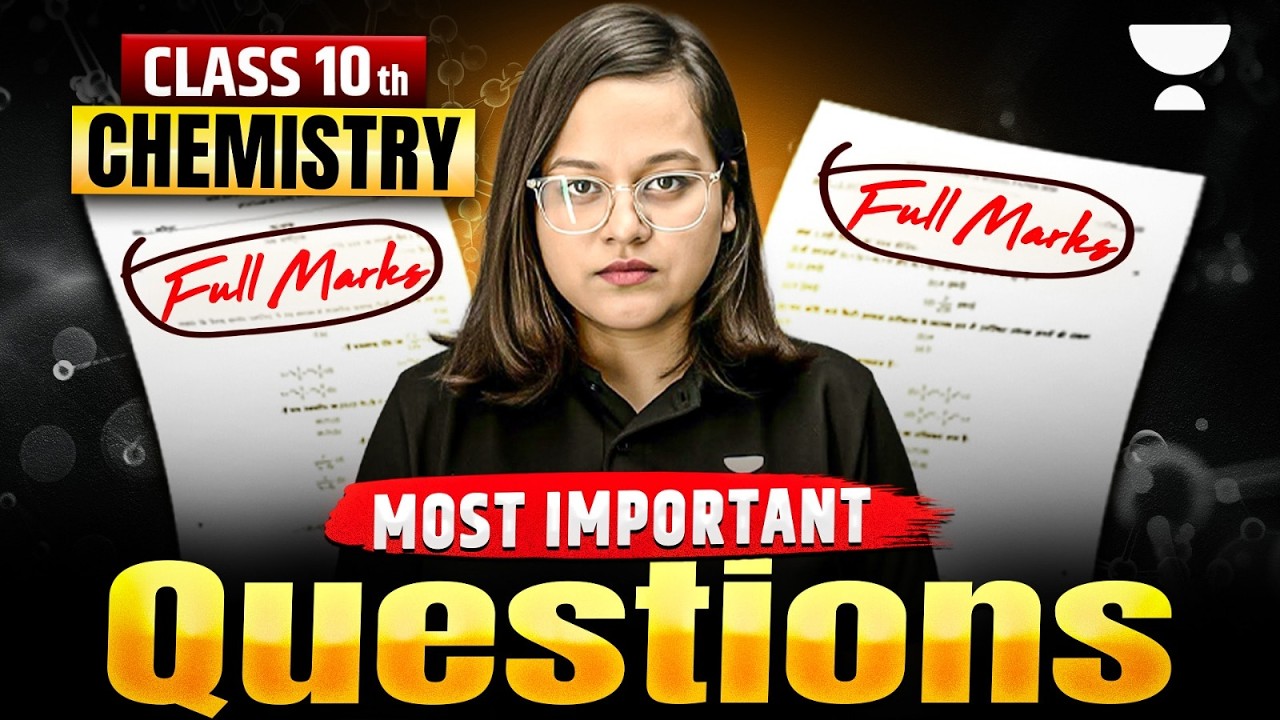 Chemistry Most Important Questions | Class 10 Science 2026 | Nikita Ma'am