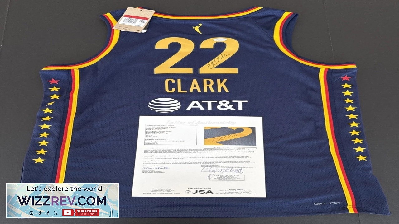 Caitlin Clark Signed Nike Swingman Authentic Jersey Indiana Fever JSA LOA