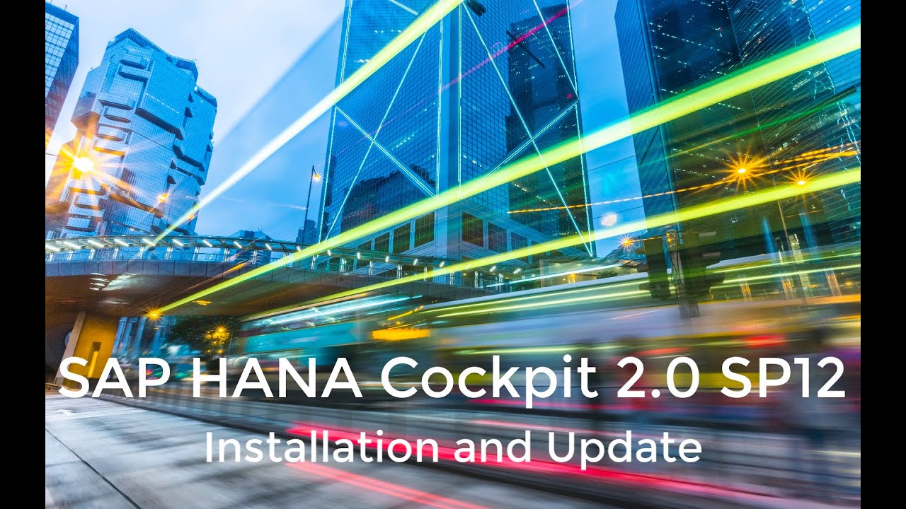 SAP HANA Cockpit 2.0 - Installation