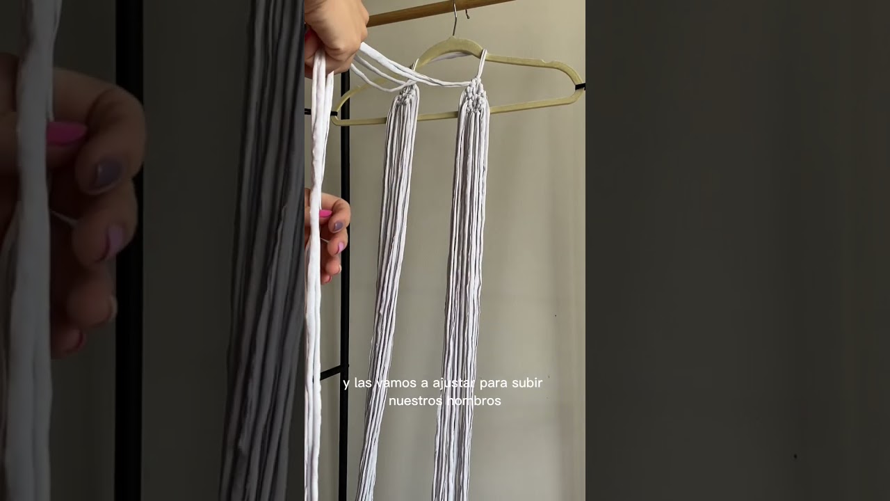 Tutorial paso a paso de chaleco tejido en macramé