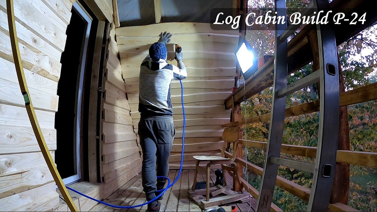 Renovating a 128 year old forgotten log cabin - Balcony Get's a fresh coat of everything