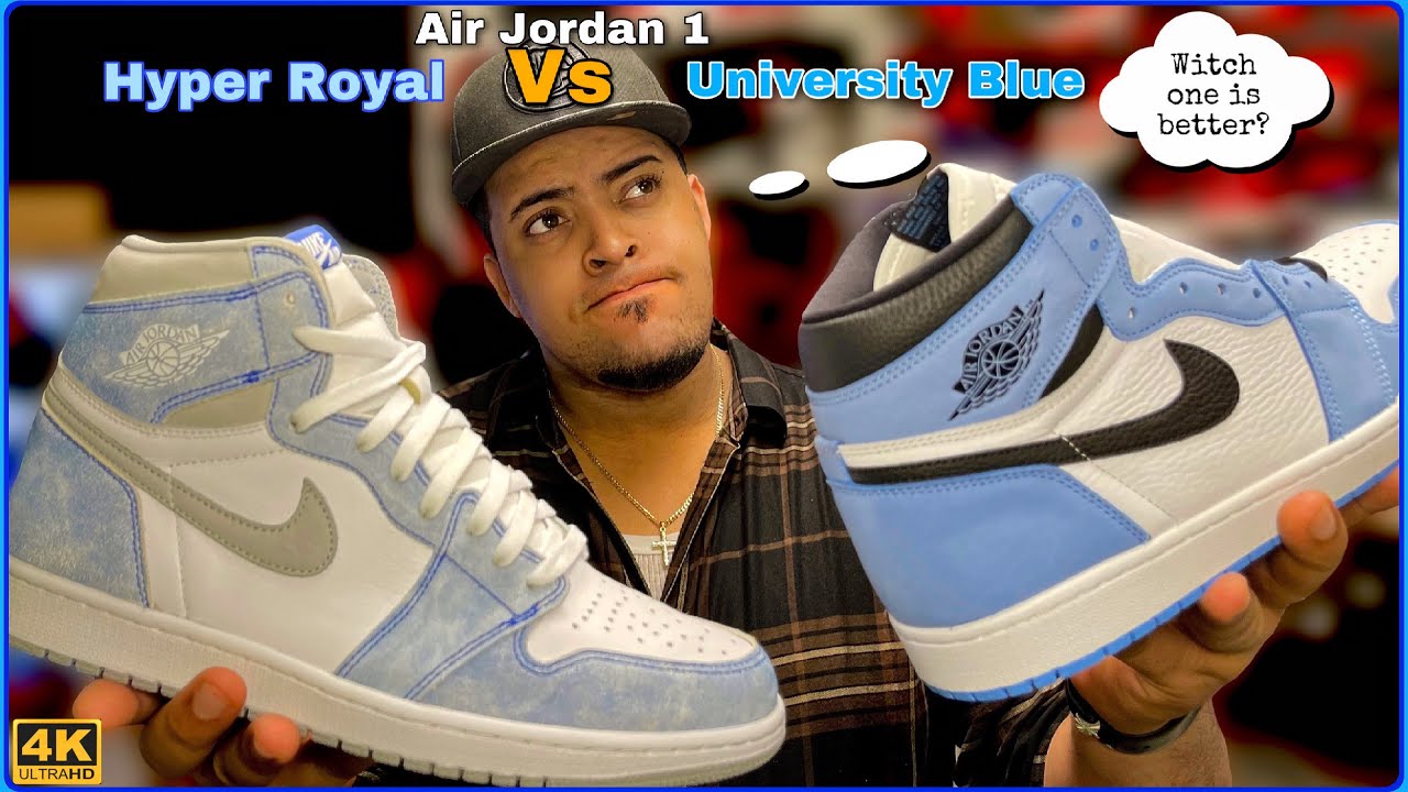 JORDAN 1 HYPER ROYAL VS UNIVERSITY BLUE 🔥 Which one is better? (Where to buy hyper Royal 1s)