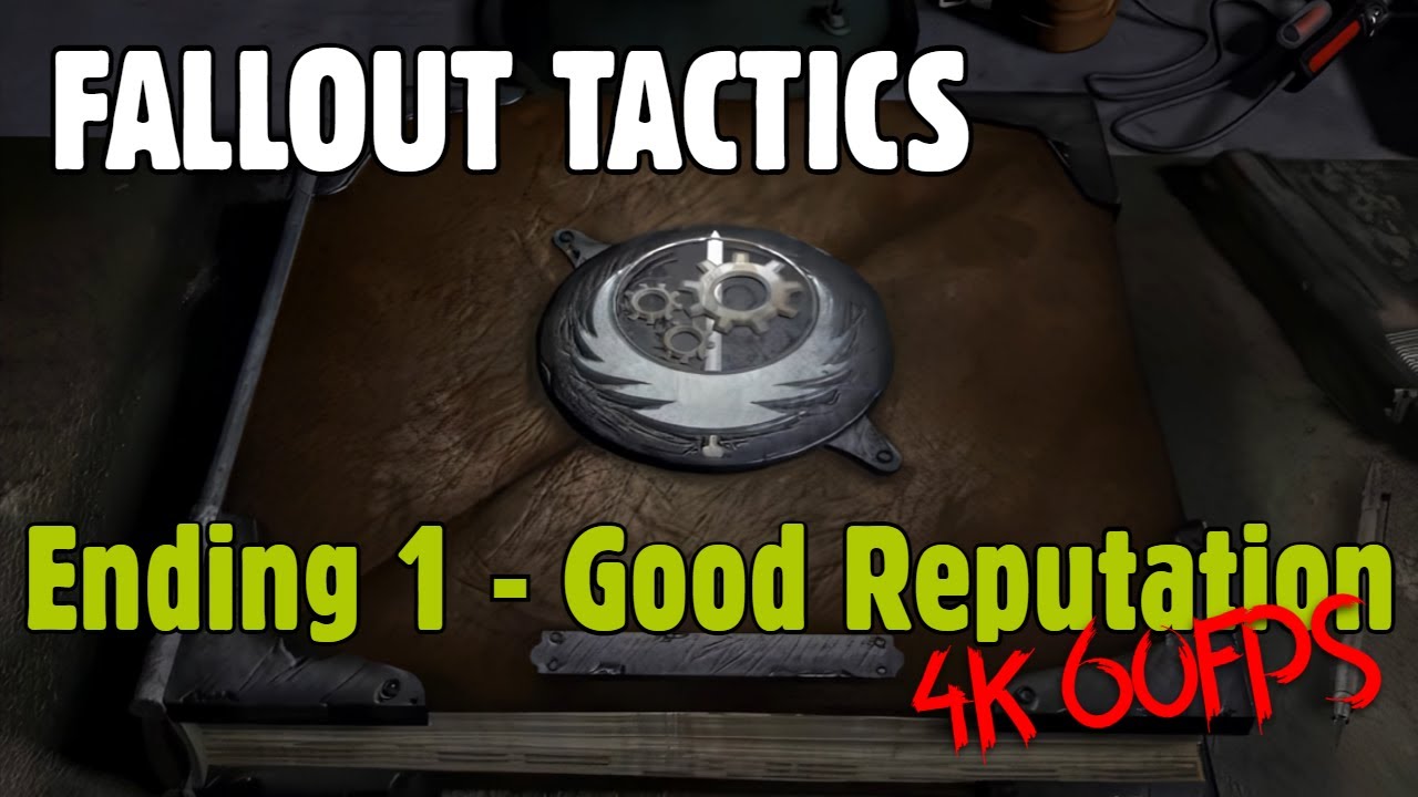 Fallout Tactics - Good reputation ending (Player sacrifices their brain) // 4K, AI Restored