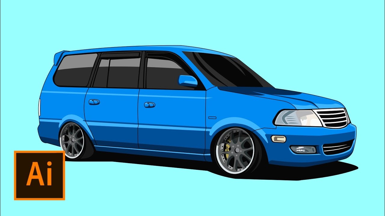 Tutorial Car Illustration Toyota LGX - Adobe Illustrator
