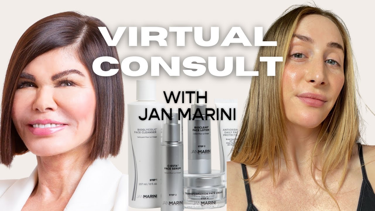 ESTHETICIAN GETS A VIRTUAL SKIN CONSULTATION FROM JAN MARINI.