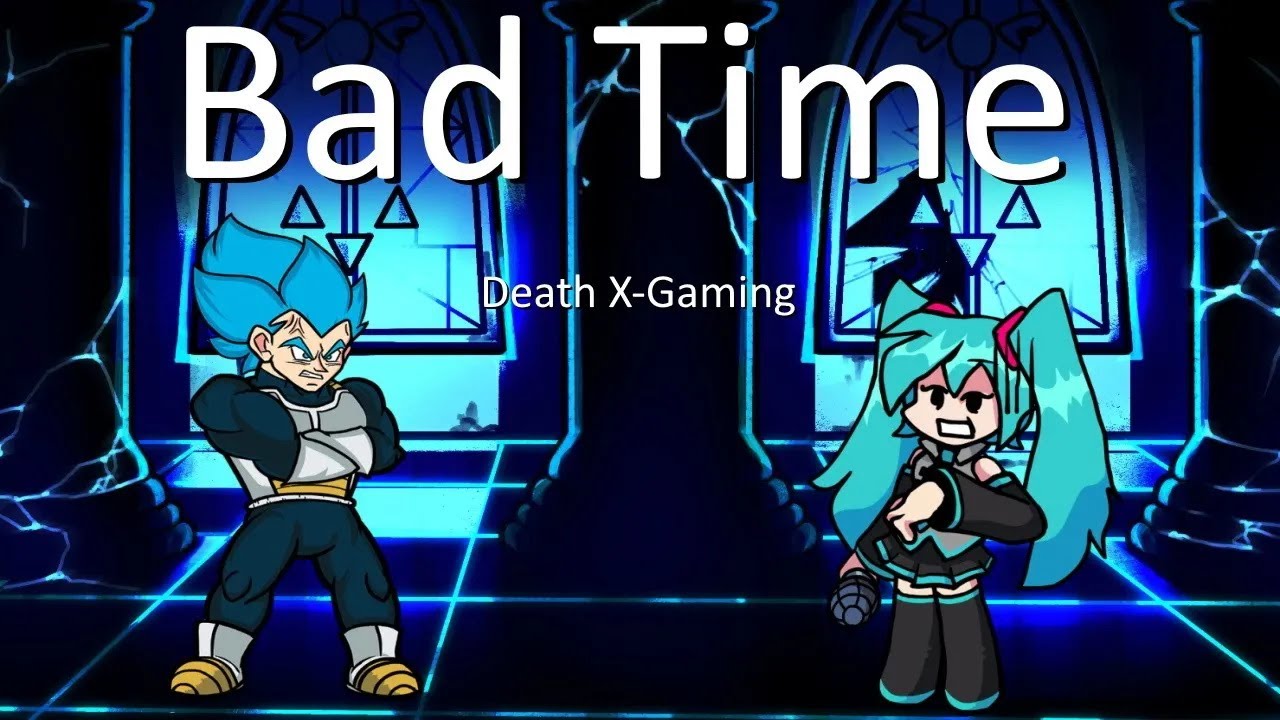 Friday Night Funkin' - Bad Time But It's Vegeta Vs Hatsune Miku (My Cover) FNF MODS