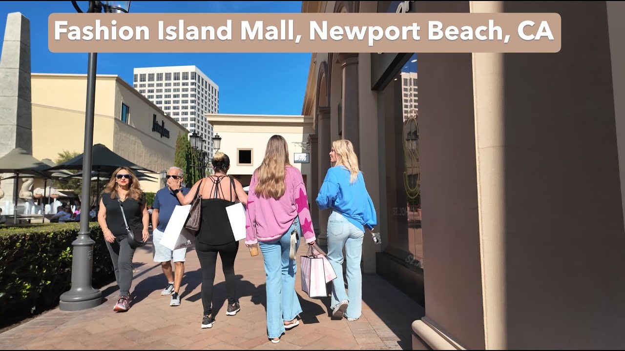 Most Luxurious Outdoor Mall in California? Fashion Island Walking Tour