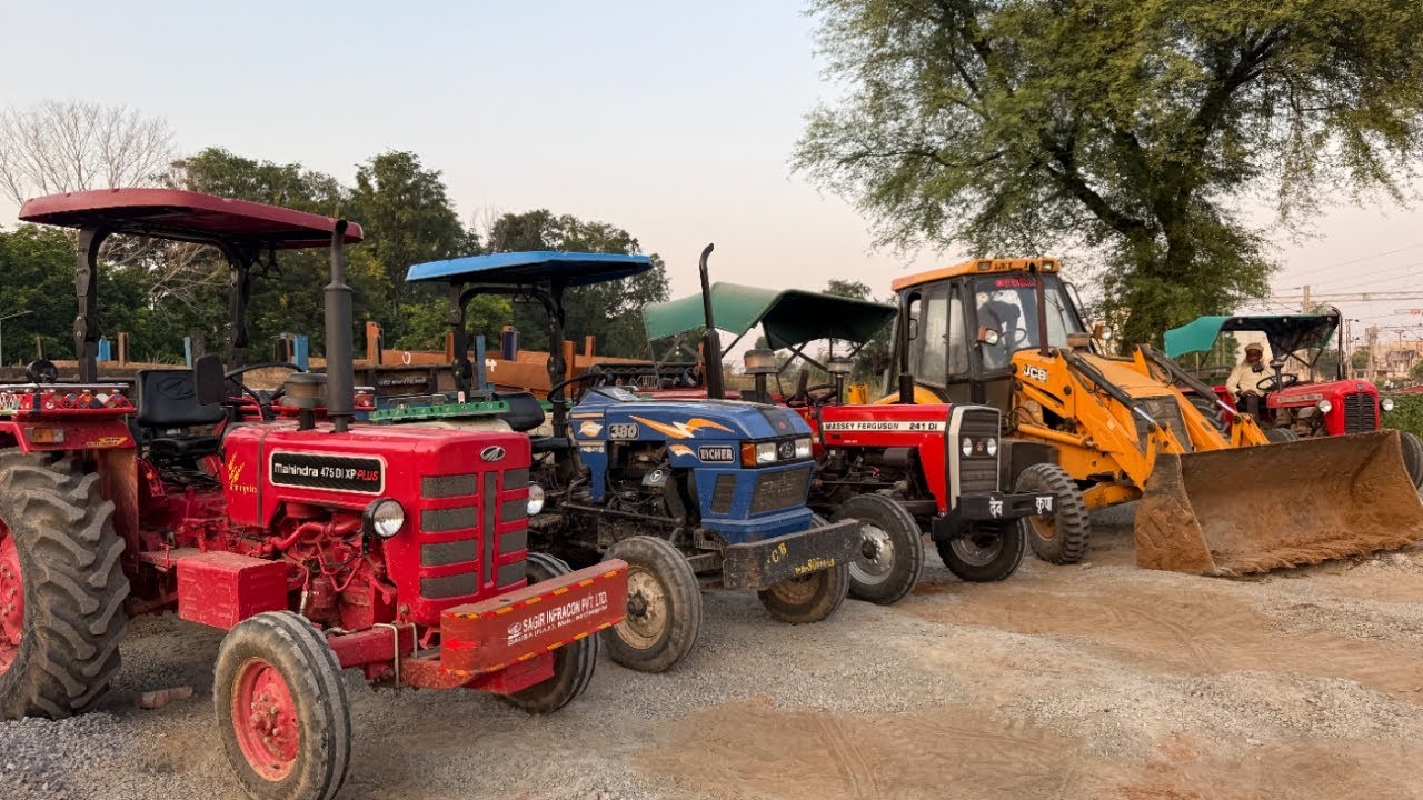 Mud Test of JCB  3dx Eco | Mahindra 575 | New Holland 3630 | Sonalika and Kubota  Tractor