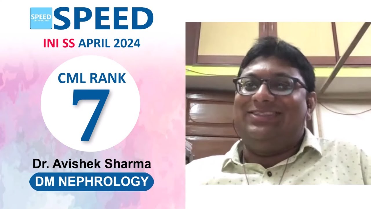 7th Rank CML, DM Nephrology, INISS April 2024, Dr. Avishek Sharma., #iniss