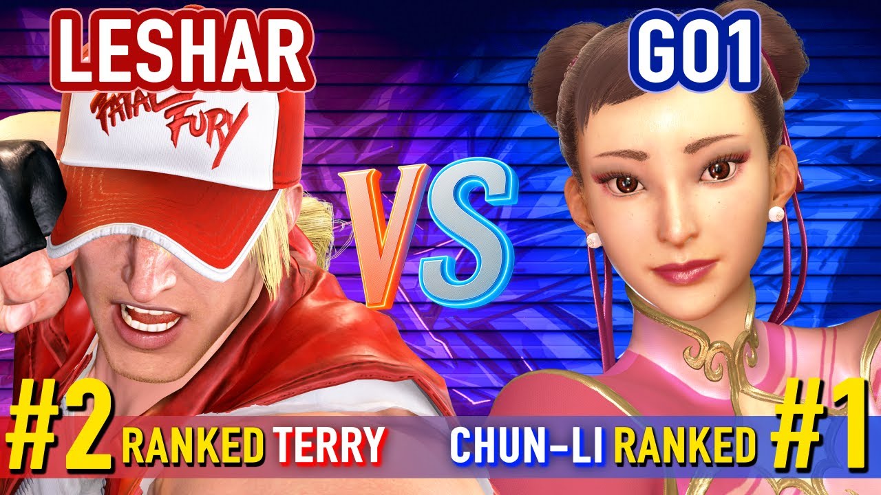 SF6 ▰ LESHAR (#2 Ranked Terry) vs GO1 (#1 Ranked Chun-Li) ▰ High Level Gameplay