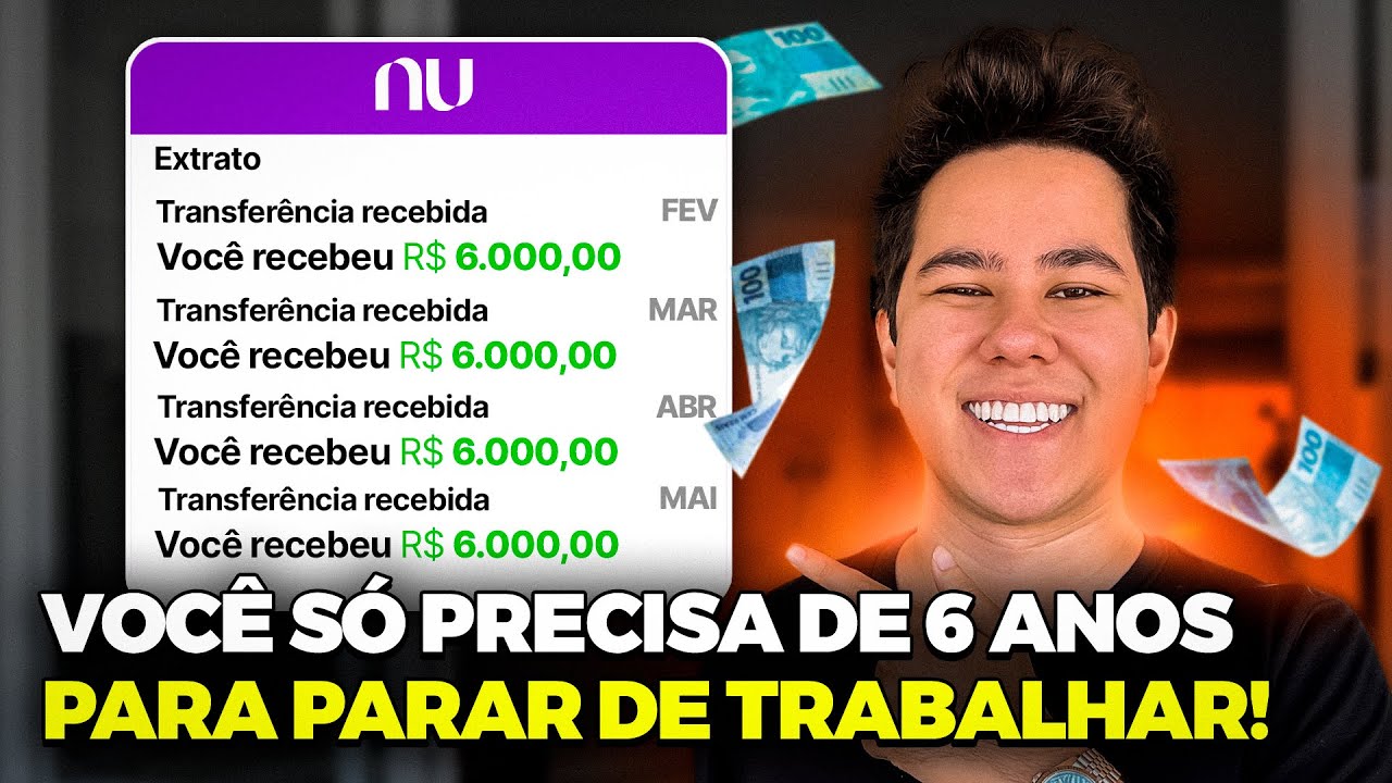 COMO SE APOSENTAR EM 6 ANOS VIVENDO DE DIVIDENDOS!