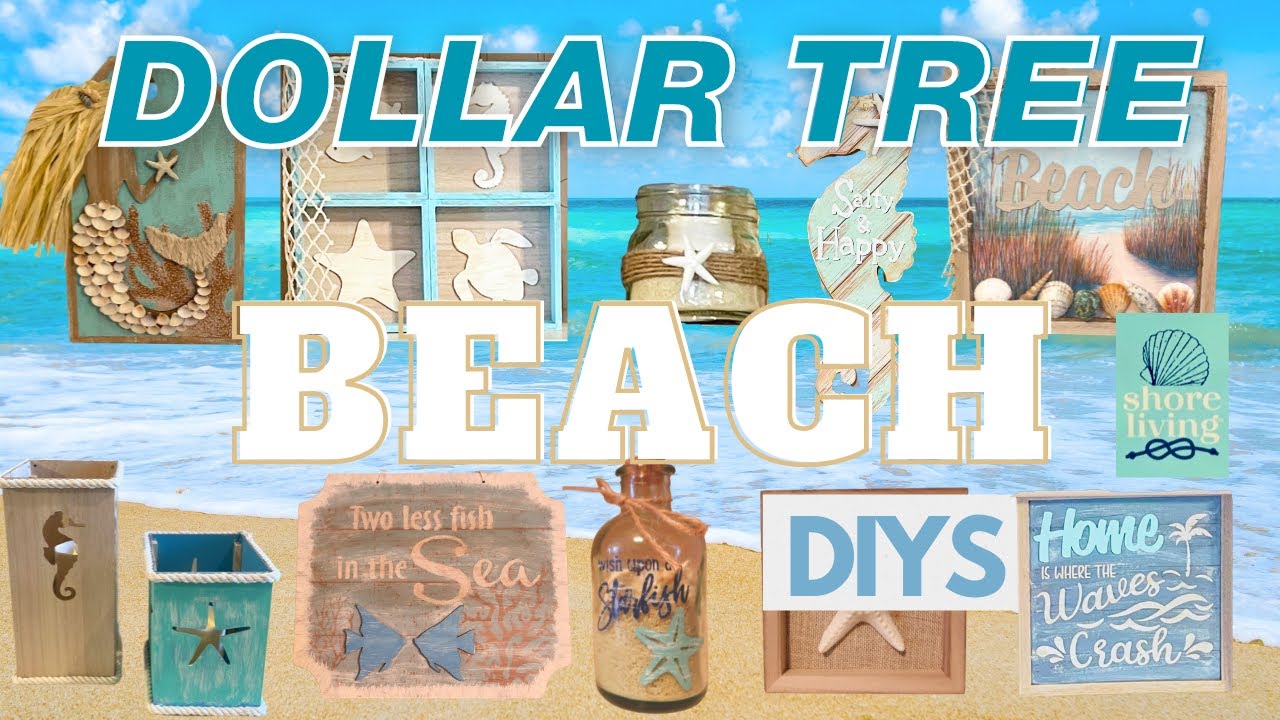 🪸 10 SHORE LIVING DIYS! *BEST of Crafty Beach*  DOLLAR TREE Coastal & Summer Hacks
